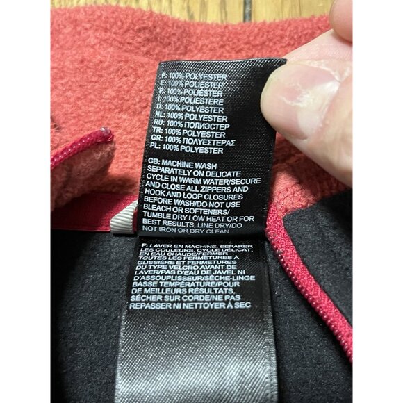 The North Face Fleece 1/4 Zip Pullover Womens Medium Black Lightweight Jacket - Picture 9 of 10